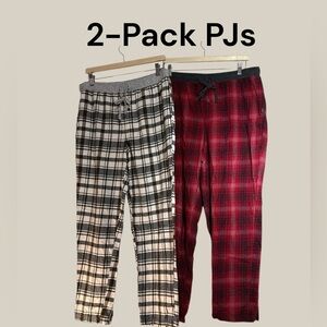 Eddie Bauer 2 Pairs NWOT Favorite Flannel Pajama Pants, Size Large